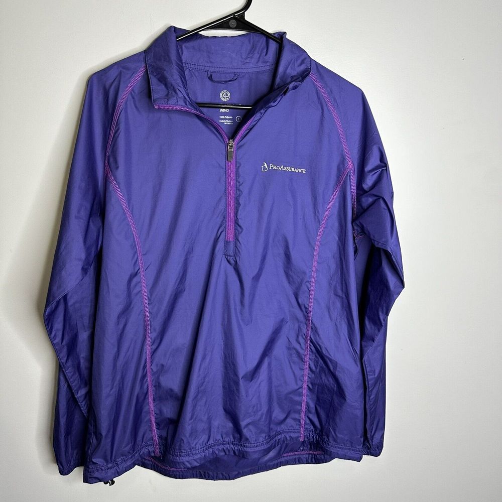 Women's Peter Millar Size Large Wind Breaker 1/4 Zip Long Sleeve Golf